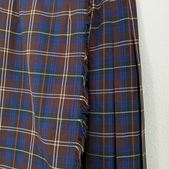 Windsor Vintage 100% Wool Plaid Kilt - Picture 9 of 12